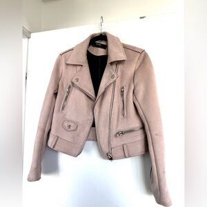 Zara Suede Moto Jacket